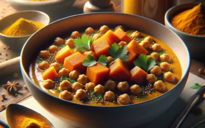 Curry de pois chiches et patates douces : une recette vegan savoureuse
