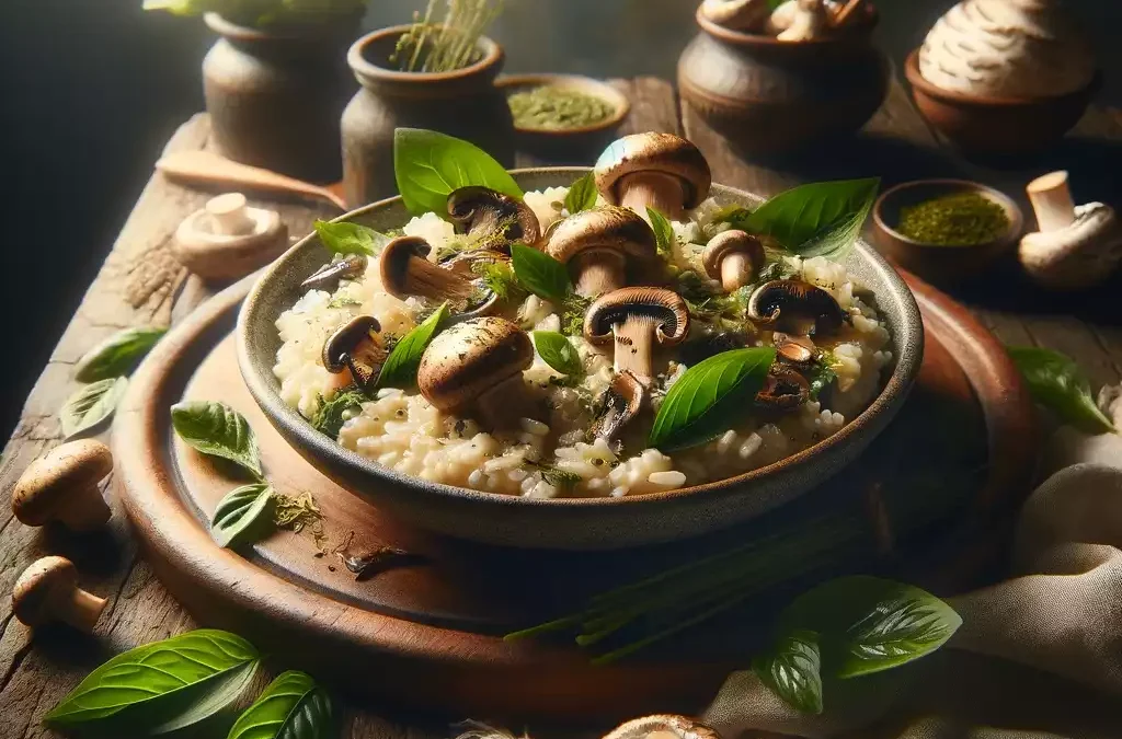 recette risotto champignons épinards